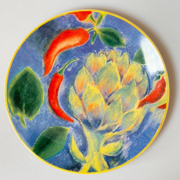 Certified International Provence Linda Montgonery Hand-Painted Set of 4 Plates - Picture 3 of 16